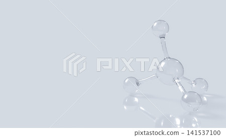 Transparent Methane Molecular Model on Minimal Background 3d rendering Transparent Methane Molecular Model on Minimal Background 3d rendering 141537100