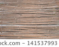 Natural woven bamboo wall 141537993