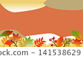 [Autumn] Tag for banner illustration material inspired by autumn foliage scenery 141538629