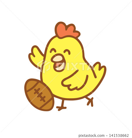 cute chicken playing baseball cute chicken playing baseball 141538662