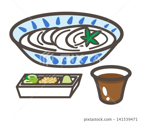 素麵、麵條湯和調味包 141539471