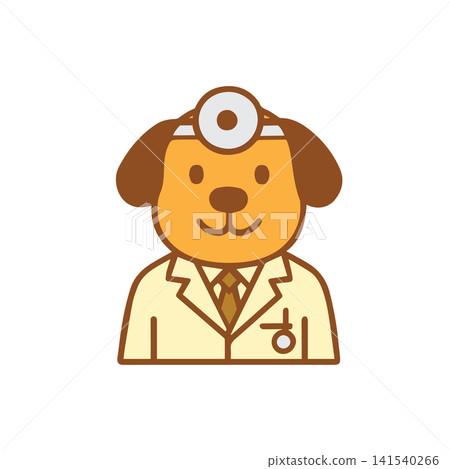 cute dog as a doctor 141540266