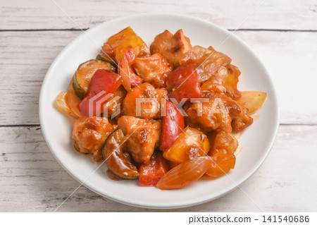 Refreshing sweet and sour chicken Refreshing sweet and sour chicken 141540686