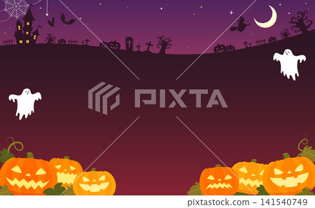 Dark Halloween Simple Frame 2_Horizontal Dark Halloween Simple Frame 2_Horizontal 141540749