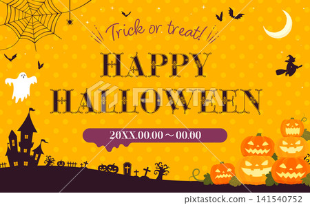 Simple Halloween template 1_horizontal 141540752
