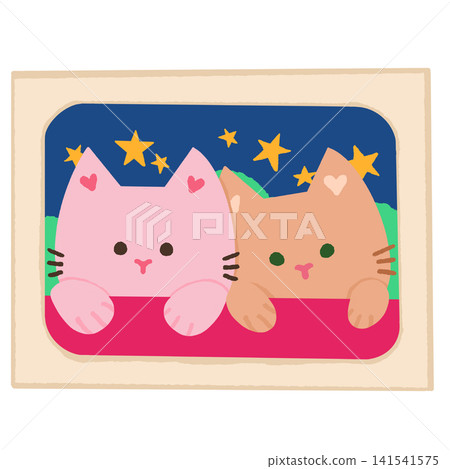 Two cute kitten photo 141541575
