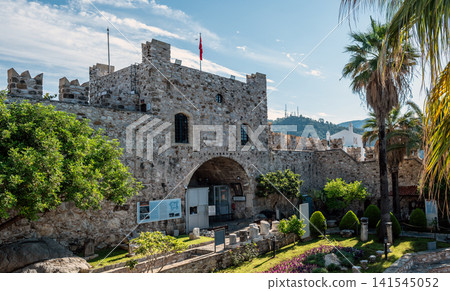 Castle inner courtyard and main gate in Marmaris Turkey Castle inner courtyard and main gate in Marmaris Turkey 141545052