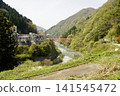 Valley and railway bridge 141545472