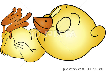 Hand-drawn animal illustration ☆ Chick Hand-drawn animal illustration ☆ Chick 141548393