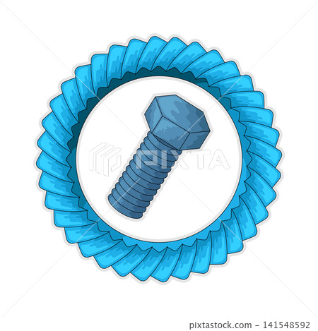 Illustration of Bolt And Gear Illustration of Bolt And Gear 141548592