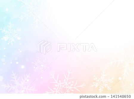 水彩雪景圖案背景 水彩雪景圖案背景 141548650