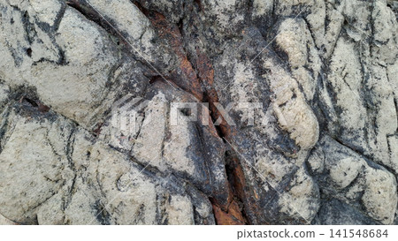 Macro Texture of Weathered Beach Rock Surface Macro Texture of Weathered Beach Rock Surface 141548684