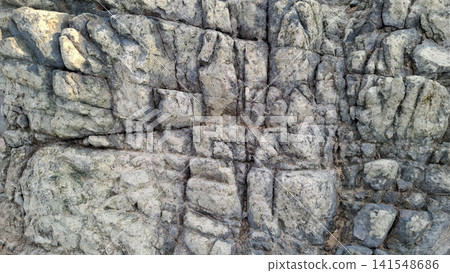 Natural Layered Coastal Rock Wall Surface Texture Natural Layered Coastal Rock Wall Surface Texture 141548686