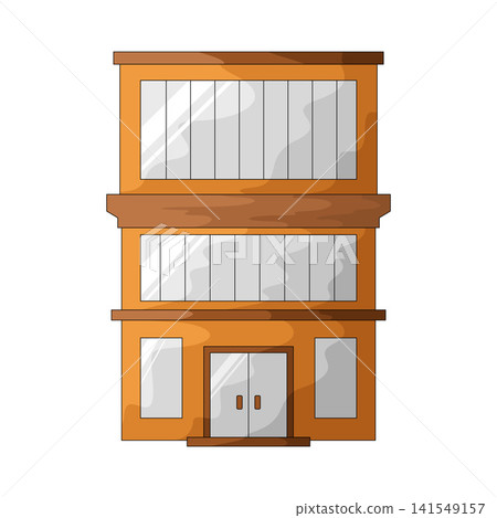 Illustration of Office Building Illustration of Office Building 141549157