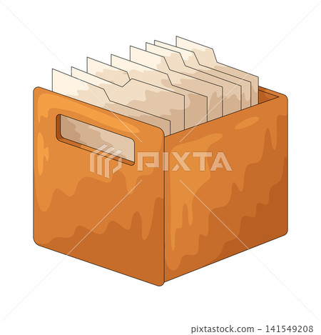 Illustration of File Box 141549208