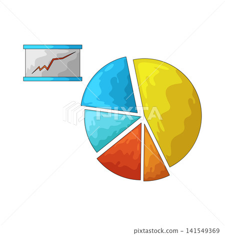Illustration of Pie Chart Illustration of Pie Chart 141549369