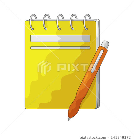 Illustration of Notepad Illustration of Notepad 141549372