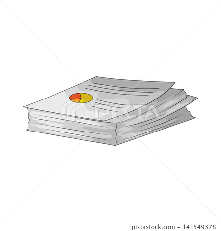 Illustration of Business Document Illustration of Business Document 141549378