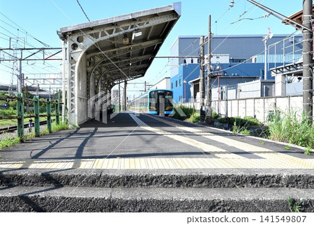 列車駛離後的月台(橫幅構圖) 列車駛離後的月台(橫幅構圖) 141549807