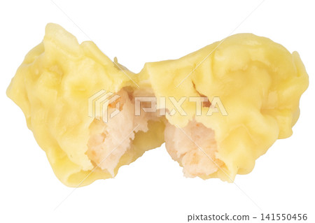 Steamed Shrimp Wonton isolated on white background Steamed Shrimp Wonton isolated on white background 141550456