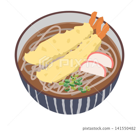 Vector illustration of tempura soba Vector illustration of tempura soba 141550482