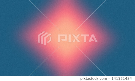 Diamond-shaped glow is glowing in flat design, with peach to teal gradient, grainy texture Diamond-shaped glow is glowing in flat design, with peach to teal gradient, grainy texture 141551484