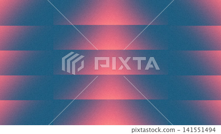 Striped gradient is filling flat design canvas, with teal and pink bands, triangular glows, grain Striped gradient is filling flat design canvas, with teal and pink bands, triangular glows, grain 141551494