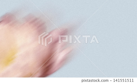 Blurred pink flower bloom is occupying left soft-grain pastel art, pale blue backdrop, copy space Blurred pink flower bloom is occupying left soft-grain pastel art, pale blue backdrop, copy space 141551511