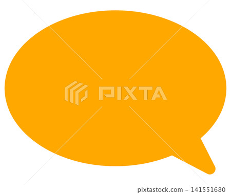 Simple color speech bubble round shape Simple color speech bubble round shape 141551680