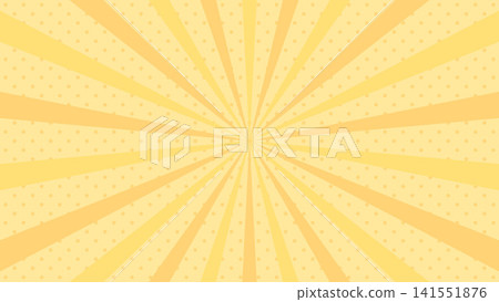 Illustration of a radial background with yellow and orange polka dots. Illustration of a radial background with yellow and orange polka dots. 141551876