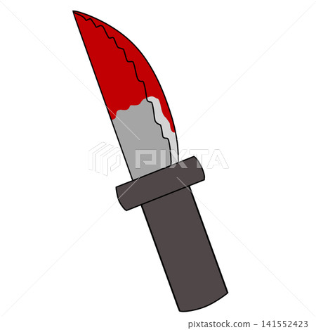 Blood-stained knife Blood-stained knife 141552423