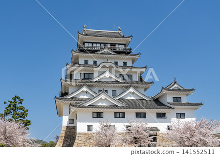 Fukuyama Castle Keep in Spring, Fukuyama City, Hiroshima Prefecture Fukuyama Castle Keep in Spring, Fukuyama City, Hiroshima Prefecture 141552511