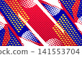 Energetic Sport Background with Dynamic Layout, Bold Geometric Shapes in Athletic Style 141553704