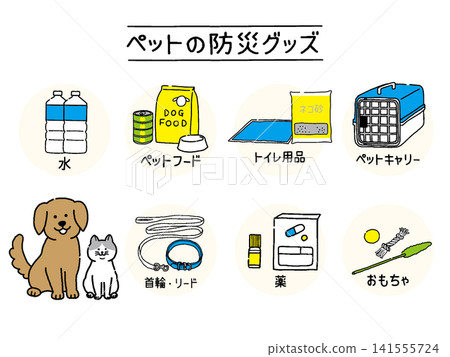 Disaster preparedness supplies for dogs and cats Disaster preparedness supplies for dogs and cats 141555724