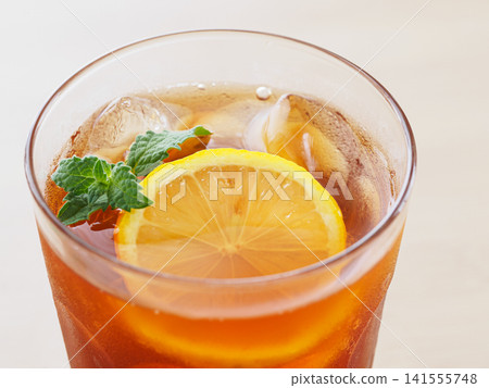 Iced tea with lemon and mint Iced tea with lemon and mint 141555748