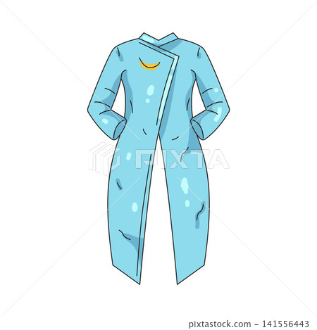 Illustration of blue kebaya dress Illustration of blue kebaya dress 141556443