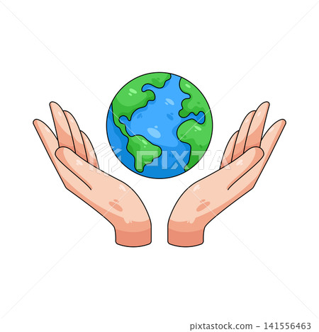 Illustration of save the planet 141556463