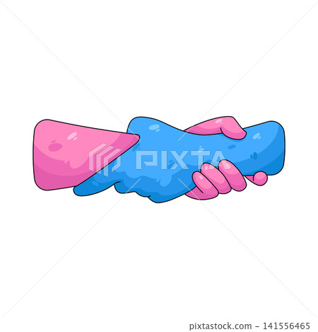 Illustration of helping hand Illustration of helping hand 141556465