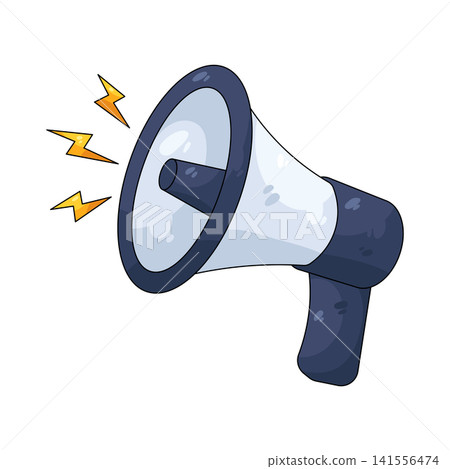 Illustration of megaphone Illustration of megaphone 141556474