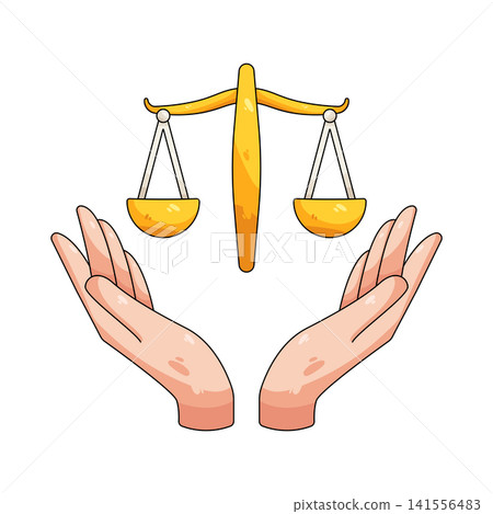 Illustration of justice 141556483