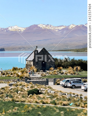 Stone church on the shores of Lake Tekapo Stone church on the shores of Lake Tekapo 141557404