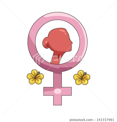 Illustration of women empowerment on protest sign Illustration of women empowerment on protest sign 141557991