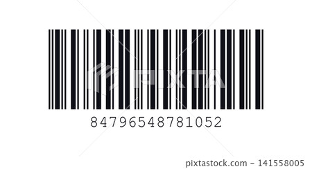 Black Barcode Sticker Template for Product Authentication Retail Branding Logistics Packaging and Business Identification Concepts Black Barcode Sticker Template for Product Authentication Retail Branding Logistics Packaging and Business Identification Concepts 141558005
