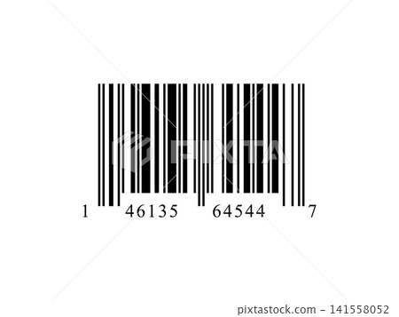 Universal UPC product code barcode graphic illustration for retail, warehouse Universal UPC product code barcode graphic illustration for retail, warehouse 141558052