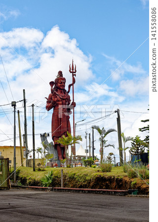 Colossal Mangal Mahadev Shiva Statue at Ganga Talao, Mauritius Colossal Mangal Mahadev Shiva Statue at Ganga Talao, Mauritius 141558086