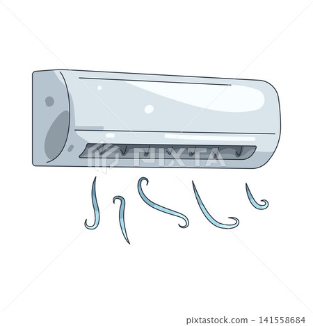 Illustration of air conditioner Illustration of air conditioner 141558684