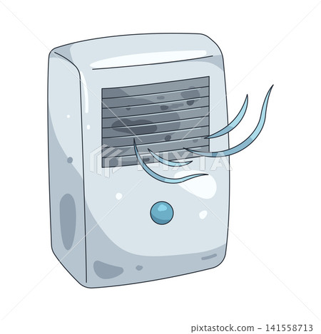 Illustration of portable air cooler 141558713