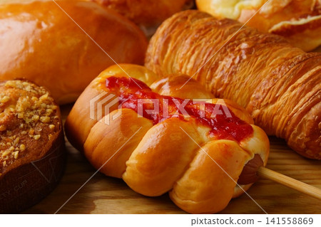Cooked bread, sweet bread 141558869