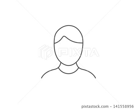 Line avatar account icon. Default social media profile photo symbol Line avatar account icon. Default social media profile photo symbol 141558956
