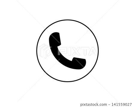 Single phone call icon symbol for ui, ux and business card design Single phone call icon symbol for ui, ux and business card design 141559027